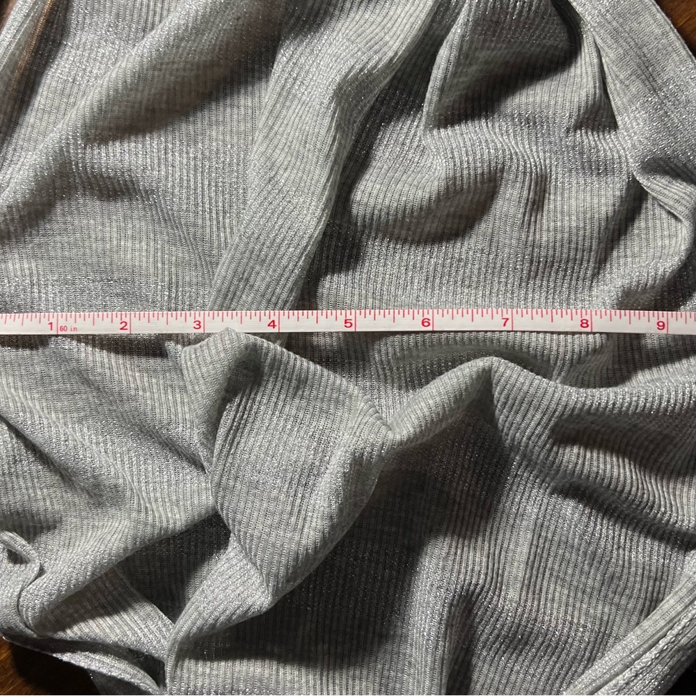 Silver Striped Infinity Scarf - Picture 3 of 4